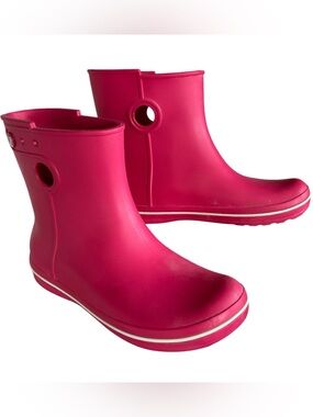 CROCS Jaunt Shorty Rain Boots Berry Women’s Size 9 Garden Sporty Cottagecore